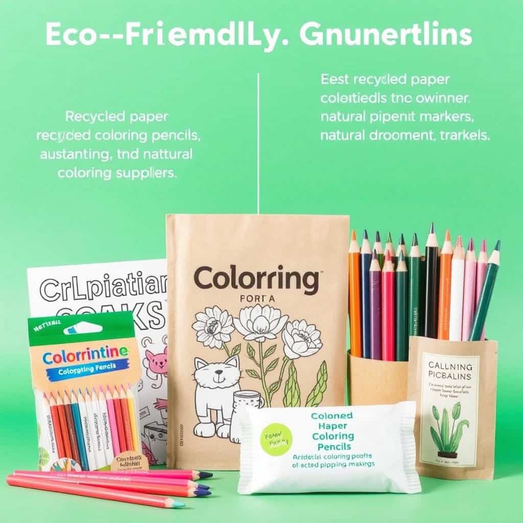 Eco-friendly coloring supplies made from sustainable materials Eco-friendly coloring supplies made from sustainable materials