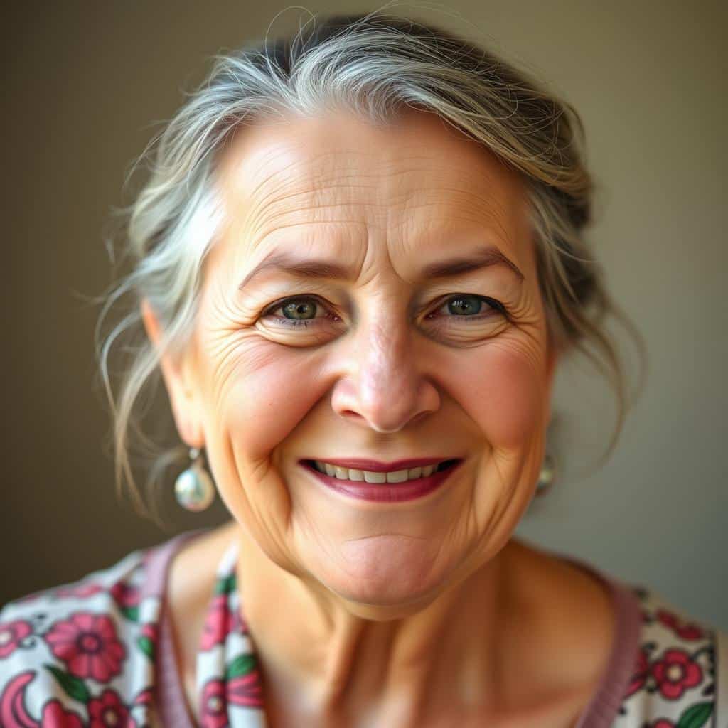 Portrait of Elena, who practices coloring meditation with her family Portrait of Elena, who practices coloring meditation with her family