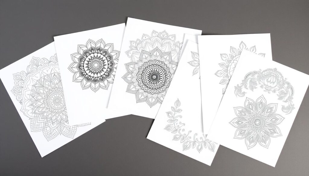 Preview of downloadable coloring meditation pages Preview of downloadable coloring meditation pages